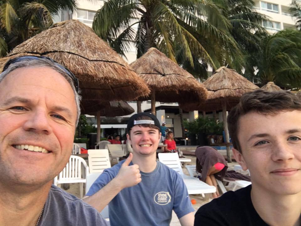 Gavin, Riley and I enjoying a special Spring Break trip.