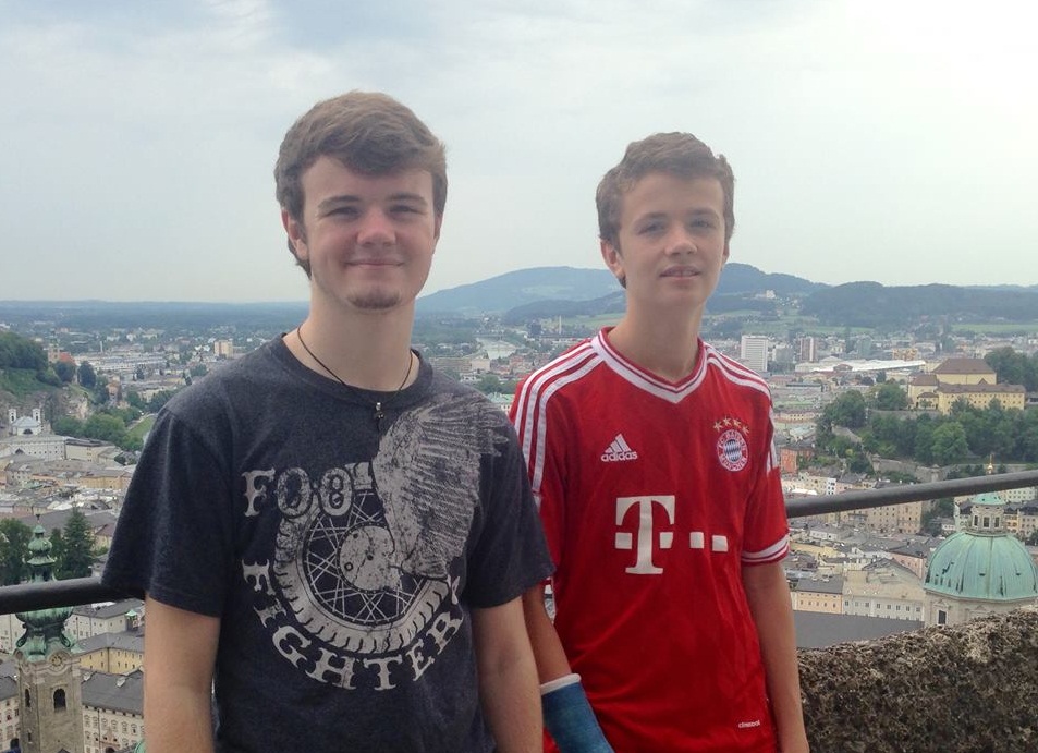 Gavin and Riley in Salzburg