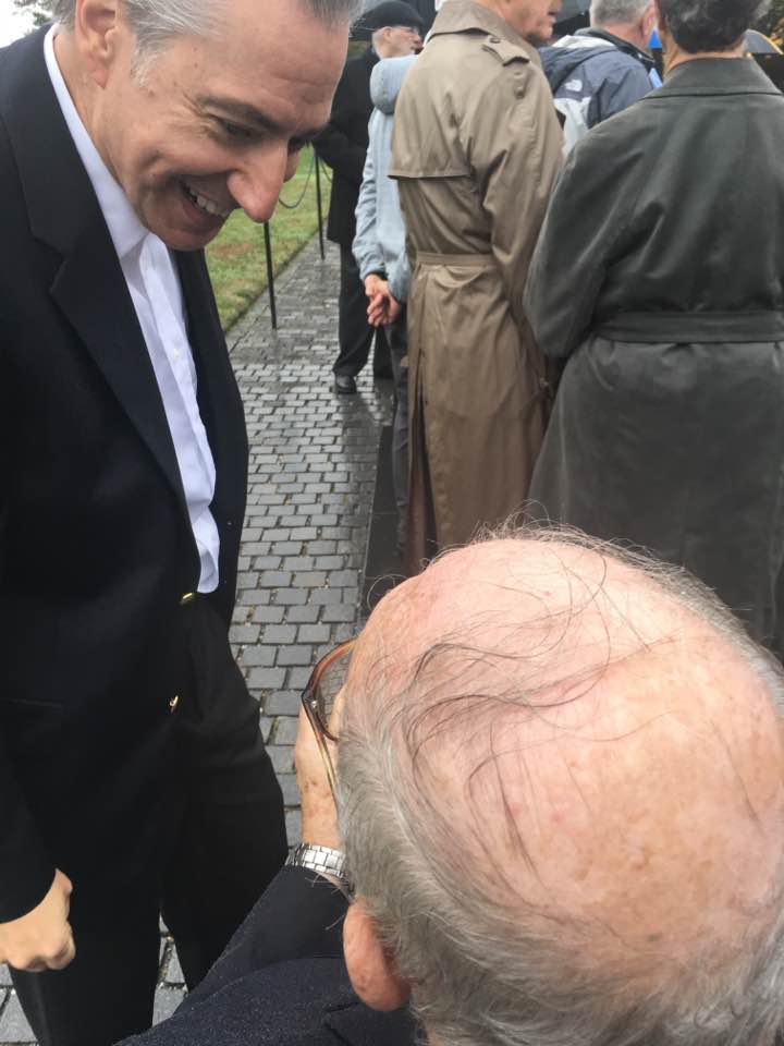 Opa talking to son of fallen classmate