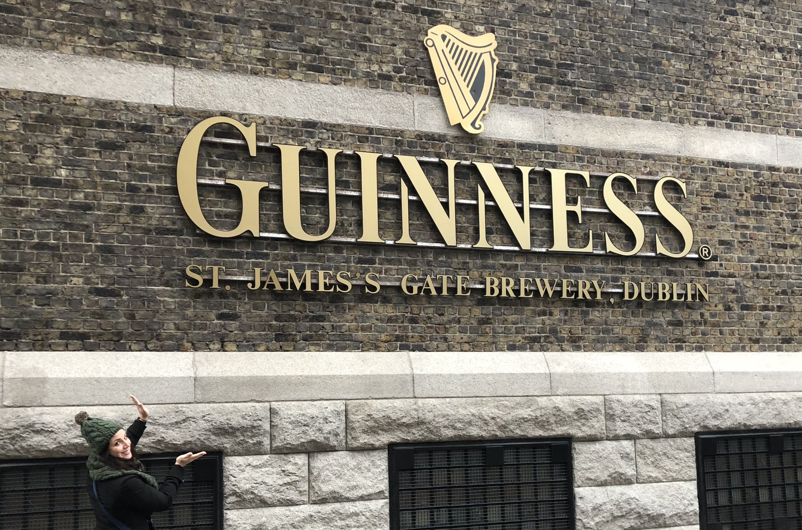 Kim at the Guinness storehouse in Dublin